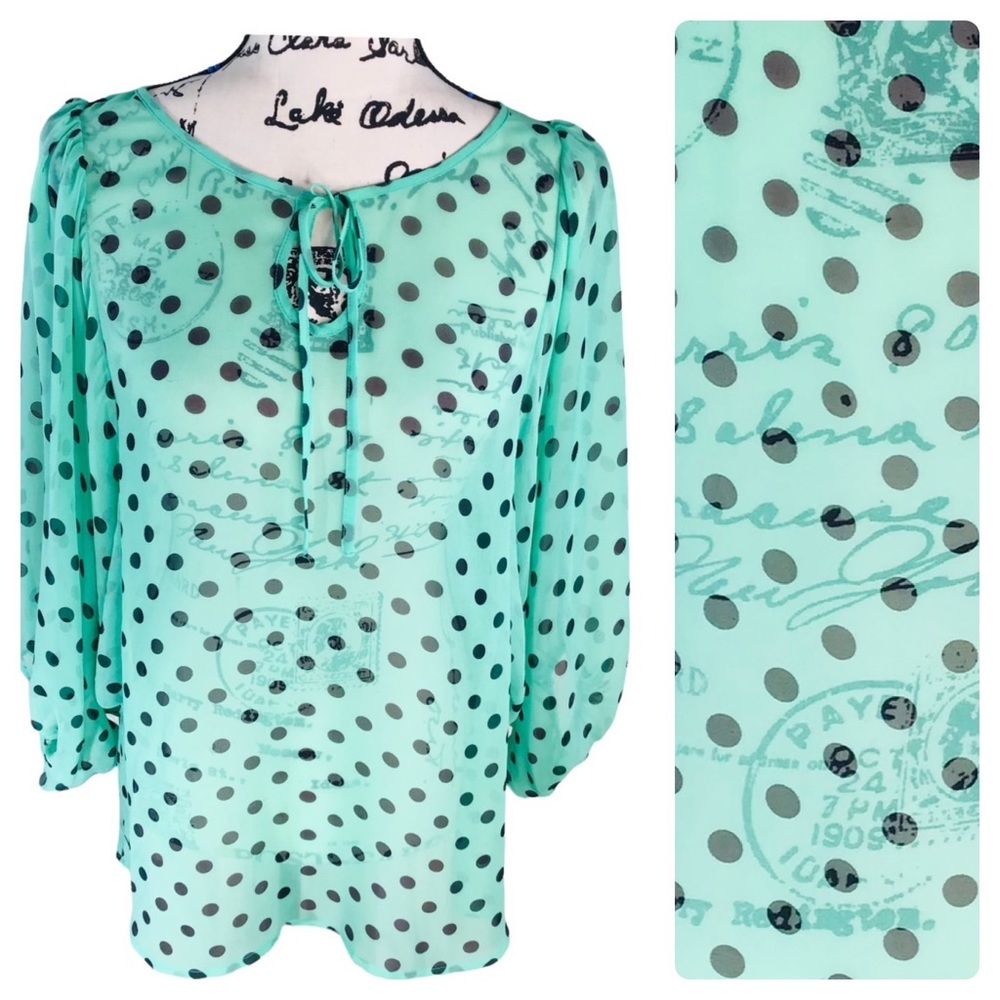 Anthropologie / “HI THERE by Karen Walker”
Polka Dot Blouse 8